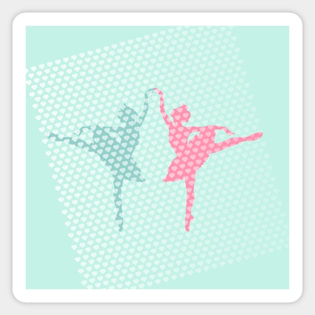 Pastel Ballerinas Sticker by XOOXOO